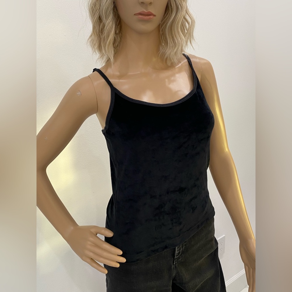 NWOT BCBGMAXAZRIA Black Velour Camisole